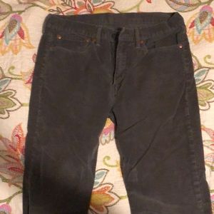 Levi’s gray 514 W34 L34, corduroy pants